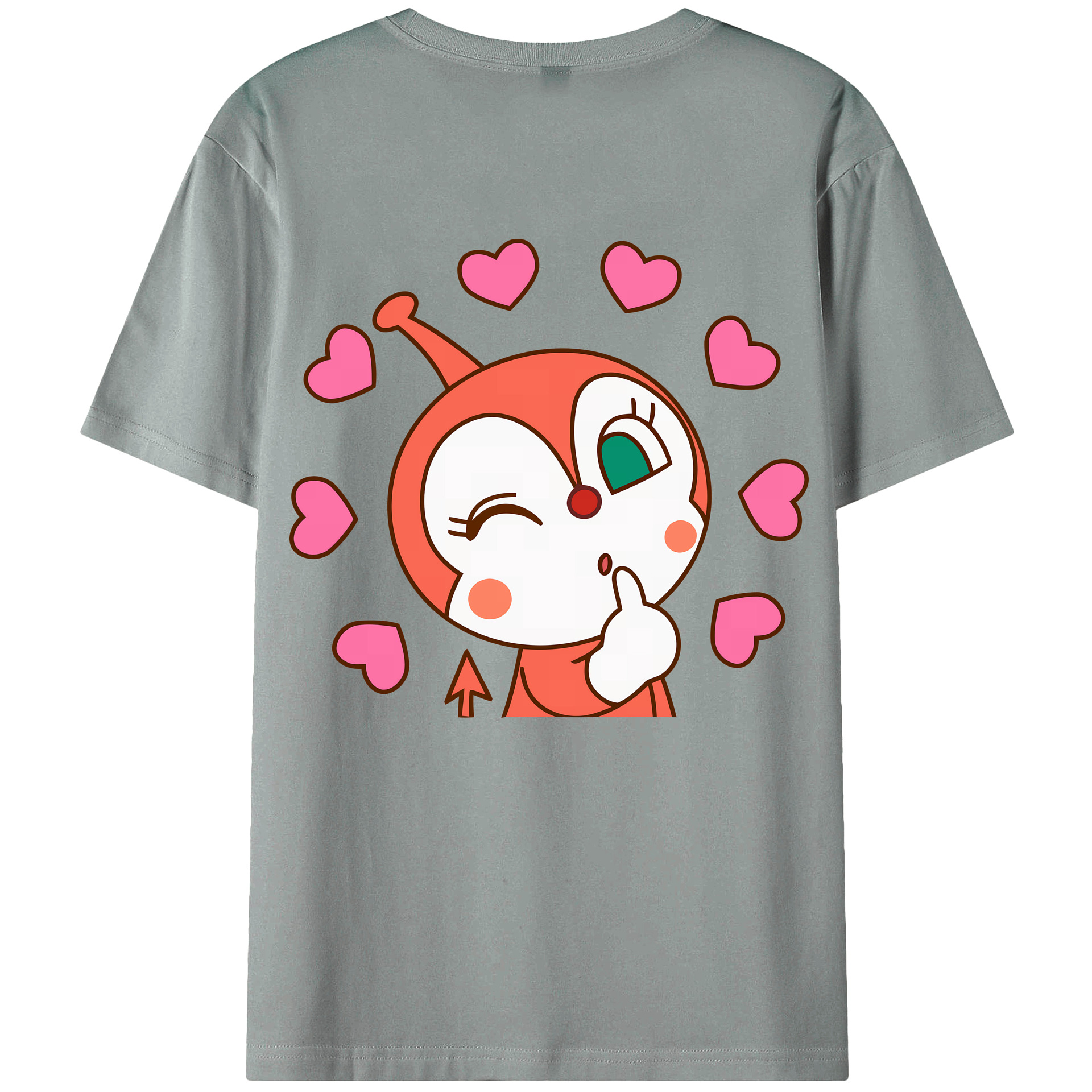 （画像用） アンパンマン Anpanman 綿100％ メンズ半袖Tシャツ（バックプリント） 通気性